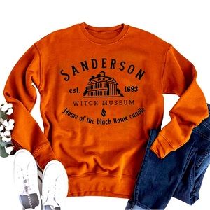 Sanderson Witch Museum Hocus Pocus Inspired Halloween Crewneck Sweatshirt Small